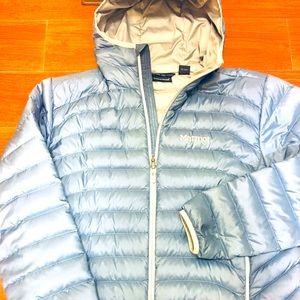 MARMOT HOODED 600 DOWN PUFFER JACKET SZ. Lg